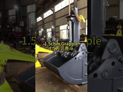 Bekijk: Graafmachinetelescoop met grijpergrijper voor het grijpen van zandgrondslibshowcase