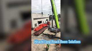 Hitachi-graafmachine met lange giekarm: betere prestaties in uitdagende omgevingen