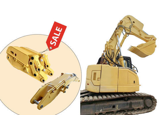 kwaliteit  Construction Equipment Excavator Tunnel Arm Short Reach Boom With Bucket / Breaker fabriek