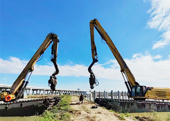 16m 18m 19m Graafmachine Piling Boom En Arm Pile Driver Aanhechting Hoge sterkte