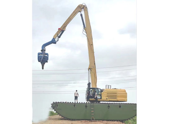 Constructie Hydraulische Piling Boom Arm Voor 20-85T Cat Hitachi Komatsu Graafmachines