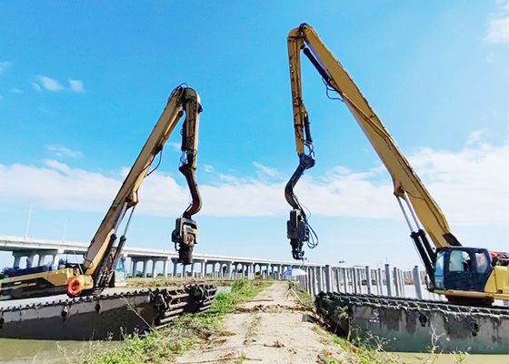 Q355B Zware apparatuur Piling Boom Arm For Cat Hitachi Komatsu graafmachine