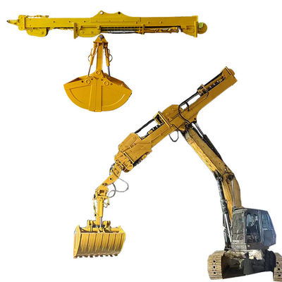 3 secties graafmachine telescopische boom dipper arm met 0,4cbm tot 2,5cbm emmer