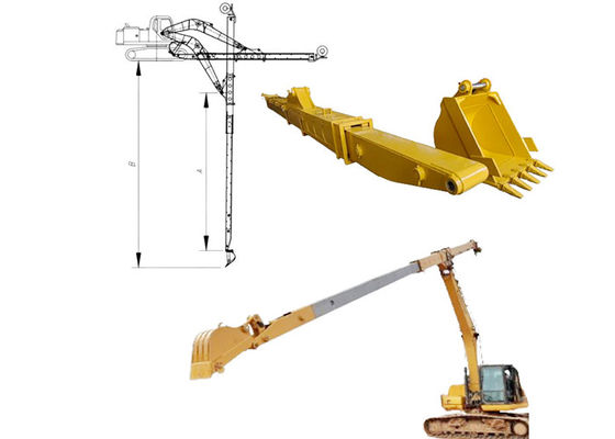 6 ton-36 ton graafmachine gemonteerd Clamshell telescopische arm voor 15M graafdiepte
