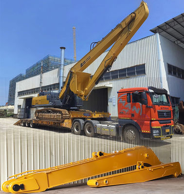 Graafmachine Langbereik Aanhechting Boom Arm 18m 16m Geel Kleur Hoog effectief