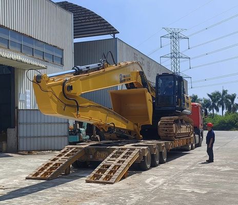 Graafmachine Langbereik Aanhechting Boom Arm 18m 16m Geel Kleur Hoog effectief