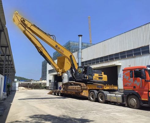Graafmachine Langbereik Aanhechting Boom Arm 18m 16m Geel Kleur Hoog effectief