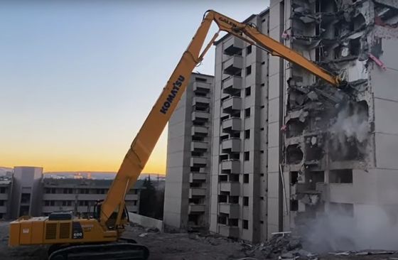 Drie-afdeling graafmachine slooparm verstelbare bereikboom voor demontage