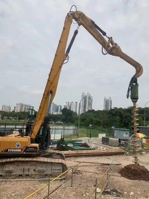 Vibratorarm voor zware graafmachines voor bouwterreinen