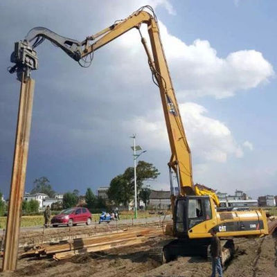 Vibratorarm voor zware graafmachines voor bouwterreinen