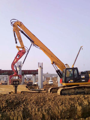 Graafmachine opgetrokken plaatstapel bestuurder lang bereik arm, graafmachine stapel boom arm