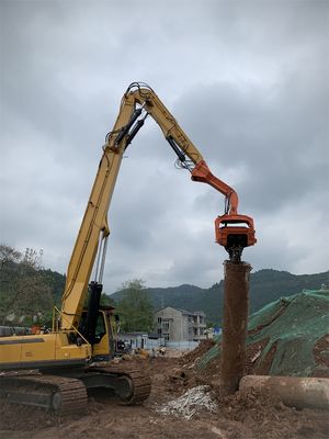 Graafmachine opgetrokken plaatstapel bestuurder lang bereik arm, graafmachine stapel boom arm