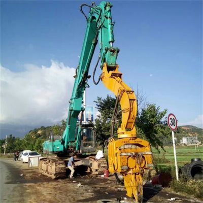 Gepersonaliseerde kleuren graafmachine stapel rijdende boom arm met hamer auger bevestiging