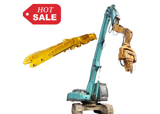 Robuuste 13,5-18m Graafmachine Palenarm Giek voor 30-50 Ton Graafmachine Plaatpalen Drijfhulpstuk Q355B Q690D Aangepast