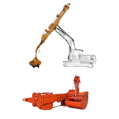 Drie-afdeling graafmachine telescopische boomarm voor zware machines
