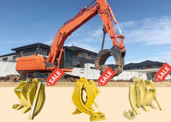 NM400 Q355B Mechanische greep voor het grijpen van houtsteen Kat Hitachi Komatsu