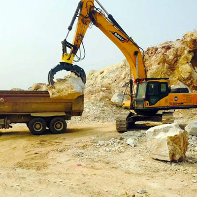 360 graden rotatiehoek hydraulische grijper met 2 cilinders OEM-diensten geleverd