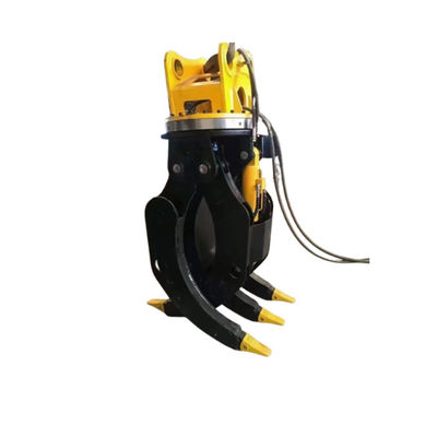 360 graden rotatiehoek hydraulische grijper oranje voor minder onderhoud en handling