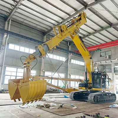 Telescopic Excavator with Clamshell Bucket Telescopic Boom voor kat hitachi komatsu