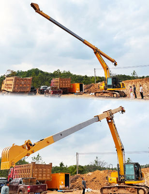 diepe fundering werk hydraulische telescopische arm graafmachine telescopische stok