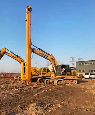 diepe fundering werk hydraulische telescopische arm graafmachine telescopische stok