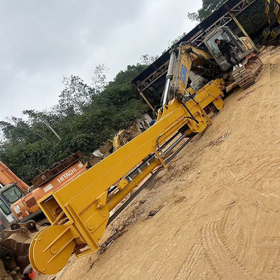 Graafmachine Teleskoparm Met Clamshell Bucket Voor Het Graven Huis Fundament