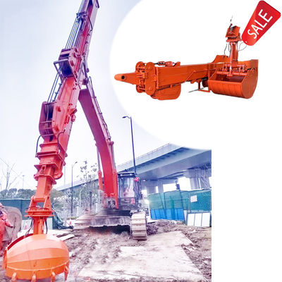 Telescopische dipperarm met 28m 30m 32m graafdiepte voor de bouw
