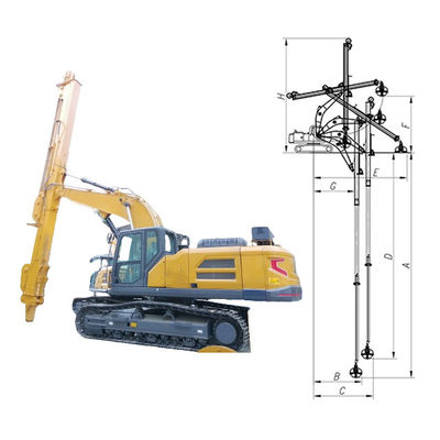 Verstelbare Telescopische Graafarm voor Graafmachine Telescopische Graafmachine BS900E Q355B