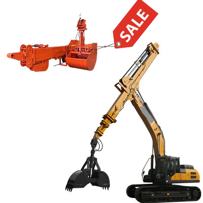 Top 1 Graafmachine Telescopische Arm Dipper Stick 28m Clamshell Bucket Grab