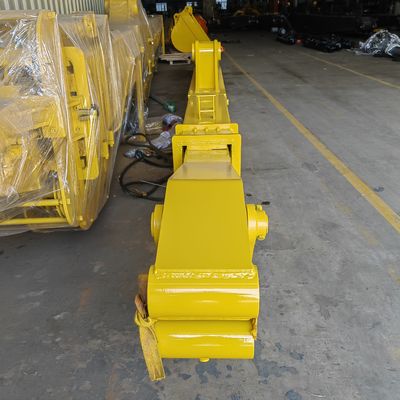 Professionele telescopische graafmachinearm met standaard- en cramshellemmen
