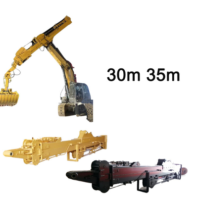 Top 1 Telescopische Giek voor Graafmachine Dipperarm Telescopische Arm Met Klapschelp Emmer