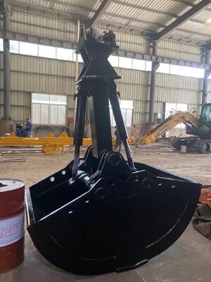 Excavatorkoppelingen 1-1.5cbm Clamshell Grab Bucket, Shell Bucket, Hydraulische Clamshell Excavator Bucket voor 20-30ton Excavator
