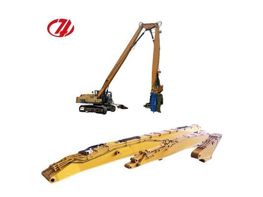 Op maat gemaakte drievoudige sectie hoge reikwijdte sloopboomarm 16-24m Geschikt voor 20-38 ton graafmachine voor sloop van hoge gebouwen