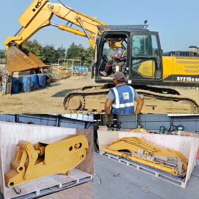 Graafmachine tunnelarm te koop met bak / breekhamer