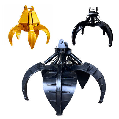 360 Graad Roterende Hydraulische Sinaasappelschil Grijpt Hydraulische Grijpers De Delenrots van Bouwmachines vastgrijpt