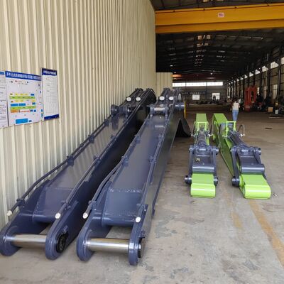 zware graafmachine met lange arm