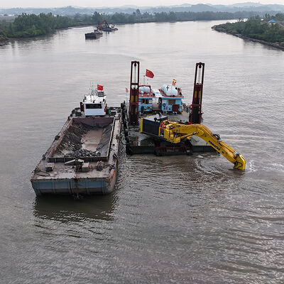 Verlengde graafmachine lange arm